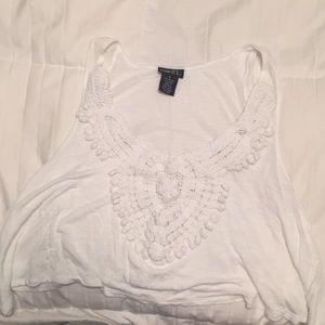 White Crop top
